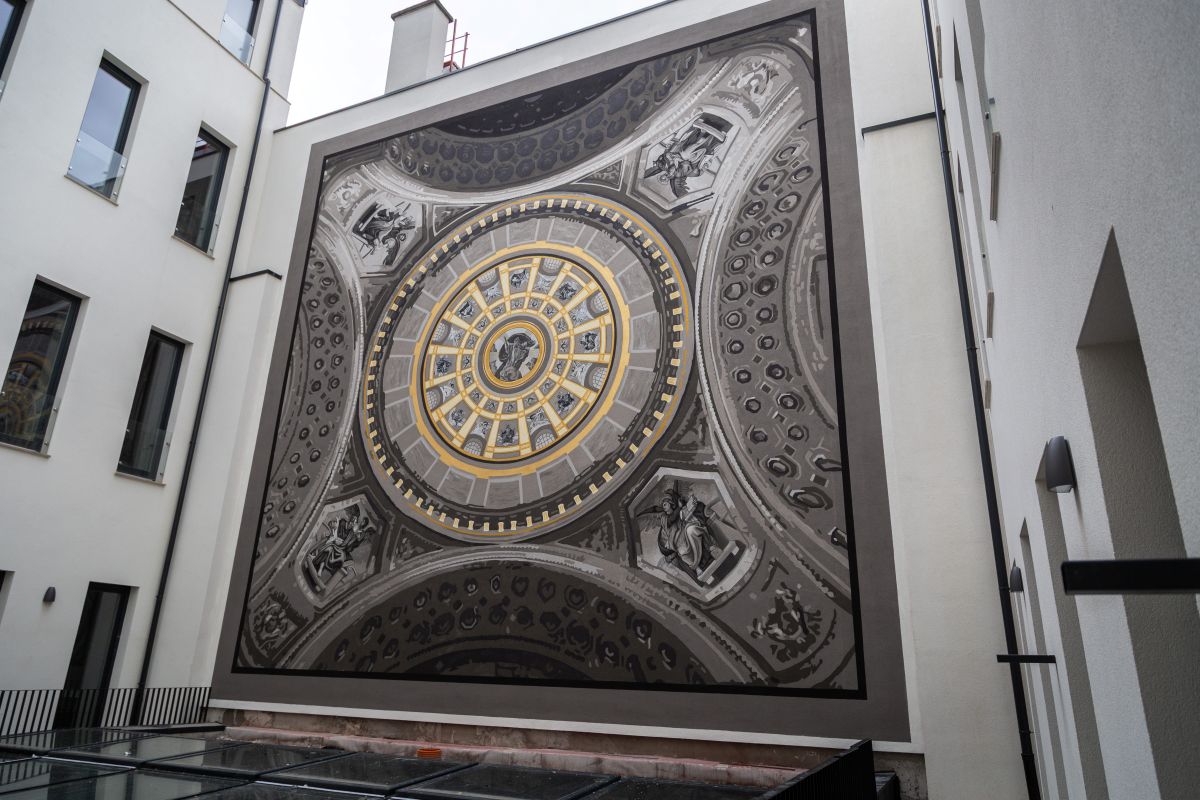 Bazilika kupola-festmény